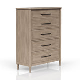Modern European furniture - Solid Wood 5 Drawer Chest - www.oroa.com
