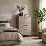 Modern European furniture - Solid Wood 5 Drawer Chest - www.oroa.com