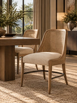 Elegant Cane Backed Host Chairs (2) | OROA