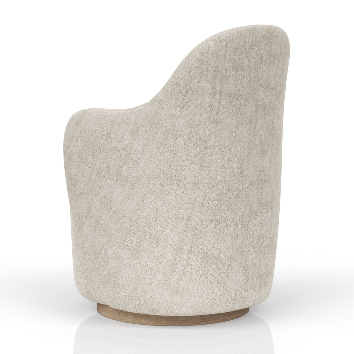 Ivory Swivel Barrel Accent Chair | OROA