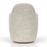 Ivory Swivel Barrel Accent Chair | OROA