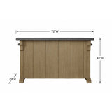 Cashew Hickory Finish Bar Cabinet | OROA