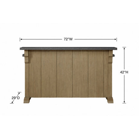 Cashew Hickory Finish Bar Cabinet | OROA