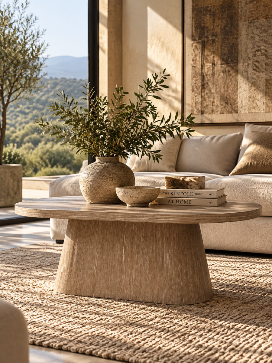 Pedestal Oval Dining Table | OROA