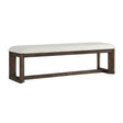 Dark Oak Upholstered Dining Bench by OROA