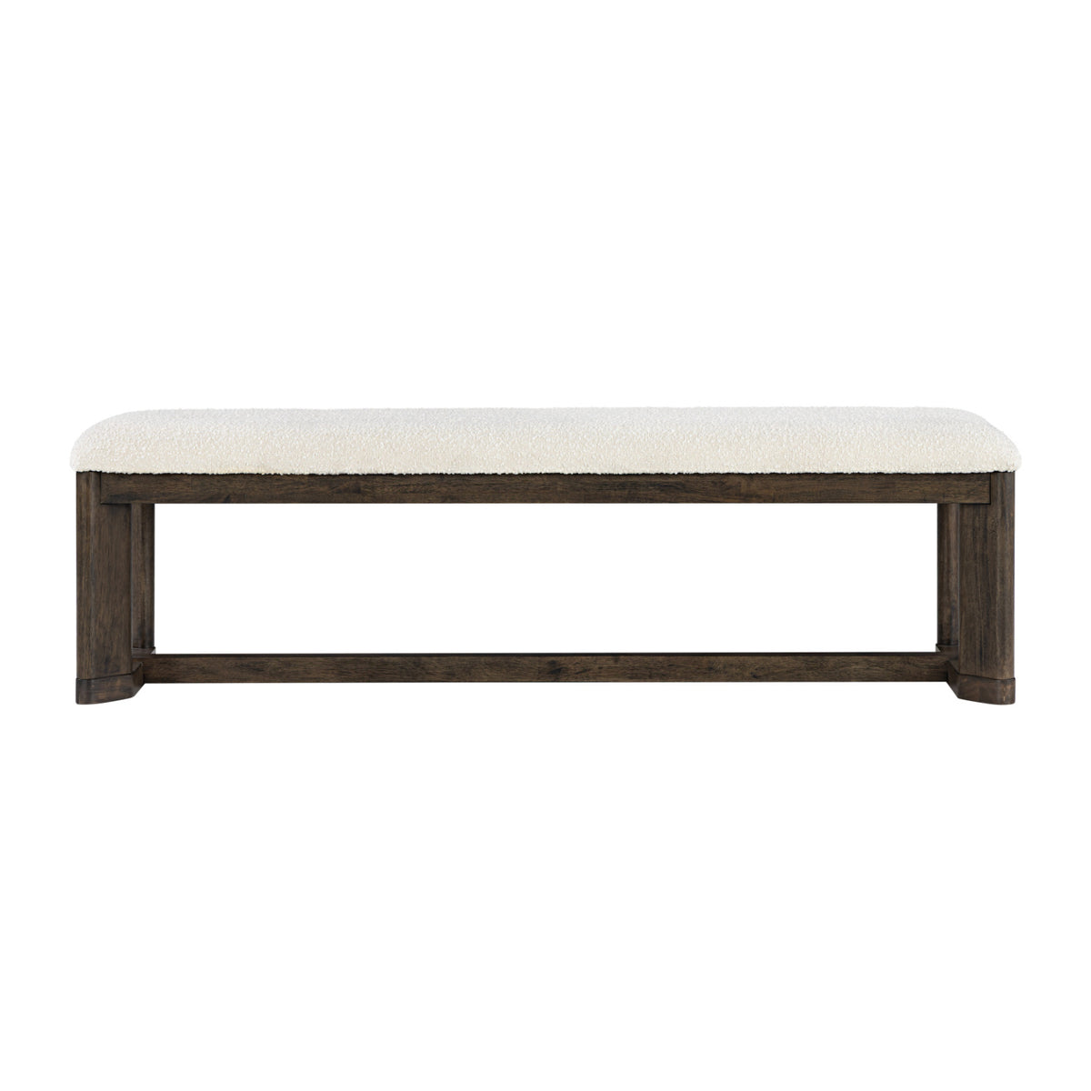 Dark Oak Upholstered Dining Bench by OROA