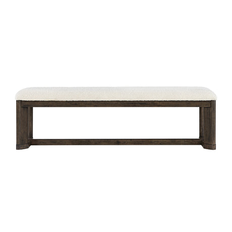 Dark Oak Upholstered Dining Bench by OROA