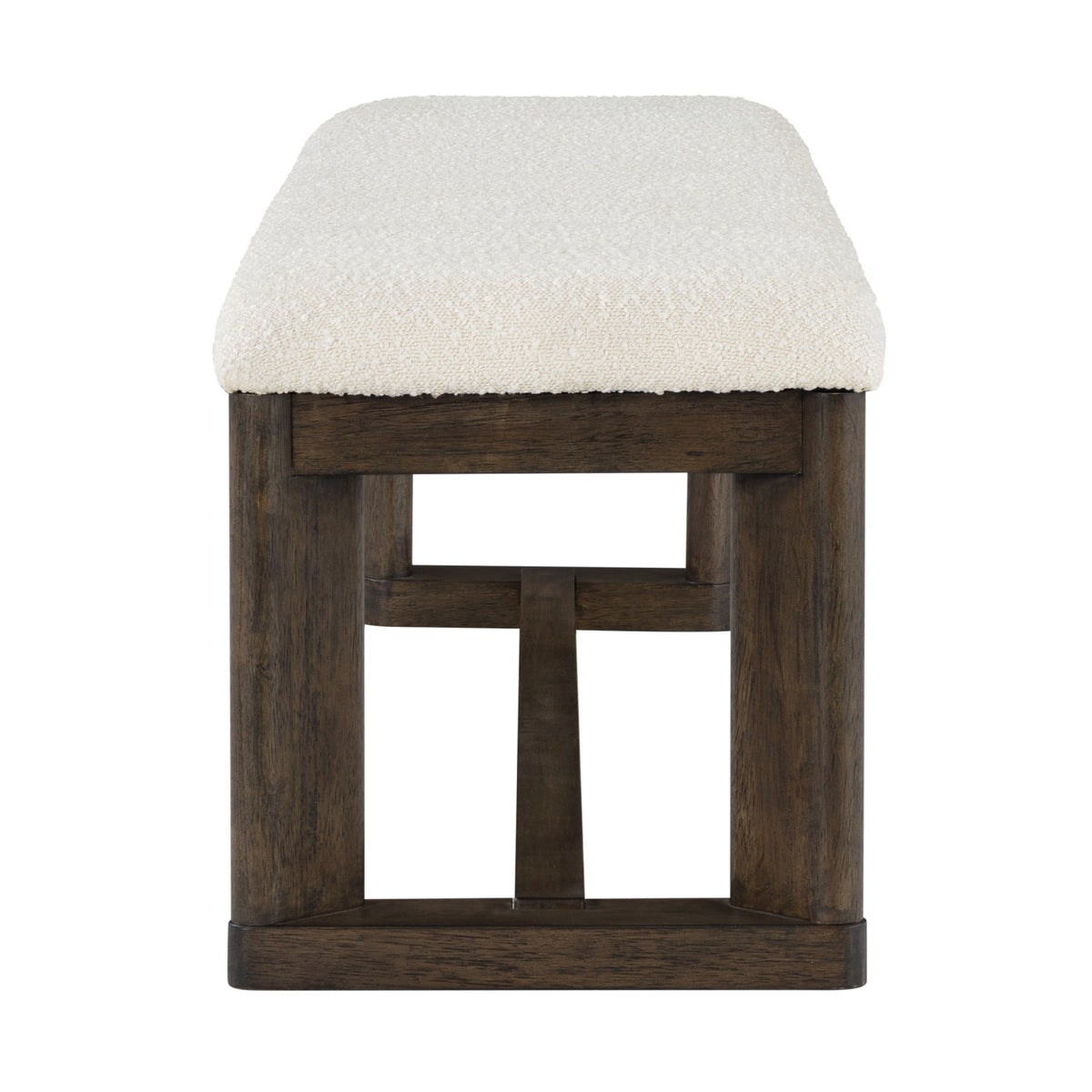 Dark Oak Upholstered Dining Bench by OROA