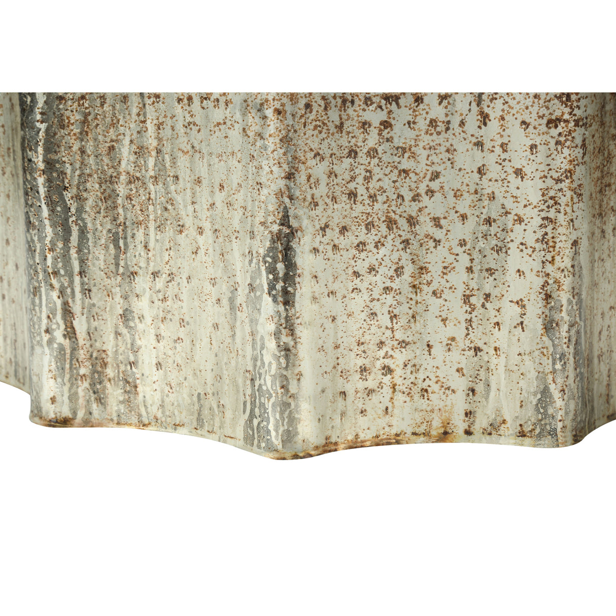 Gold Metal Drum Side Table | OROA