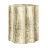 Gold Metal Drum Side Table | OROA