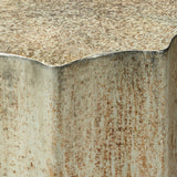 Gold Metal Drum Side Table | OROA