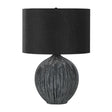 Black Ceramic Table Lamp by OROA