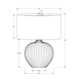 Black Ceramic Table Lamp by OROA