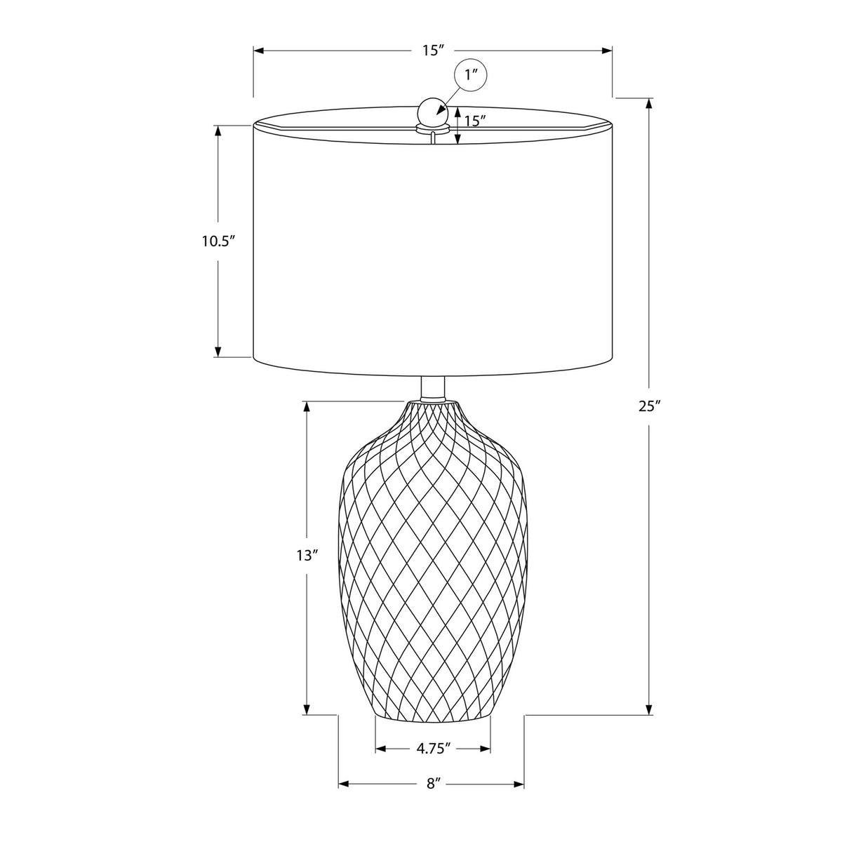 Cream Ceramic Table Lamp by OROA