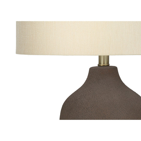 Gray Ceramic Contemporary Table Lamp by OROA