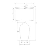 Gray Ceramic Contemporary Table Lamp by OROA