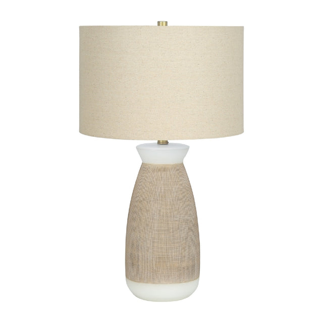 Contemporary Cream Ceramic Table Lamp by OROA