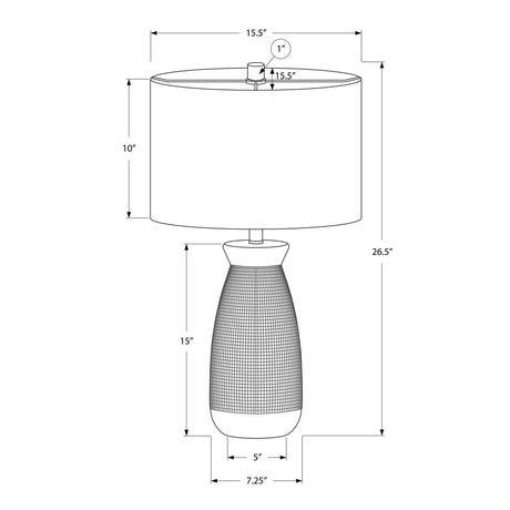 Contemporary Cream Ceramic Table Lamp by OROA