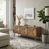 Natural Seagrass Accents TV Stand | OROA