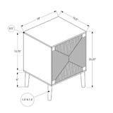 Walnut Finish Accent Table | OROA