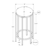 Oak Round Side Table by OROA