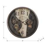 Modern European furniture - Brown Transitional Wall Clock - www.oroa.com