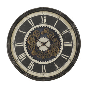 Modern European furniture - Oversized Brown Transitional Wall Clock L - www.oroa.com