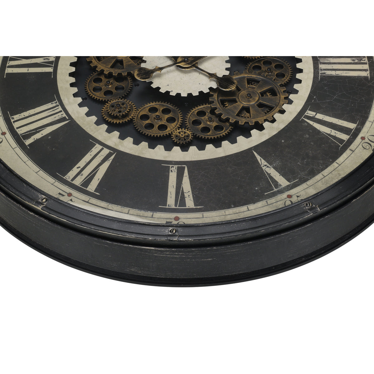 Modern European furniture - Oversized Brown Transitional Wall Clock L - www.oroa.com