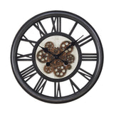 Round Black Wall Clock | OROA