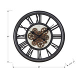 Round Black Wall Clock | OROA