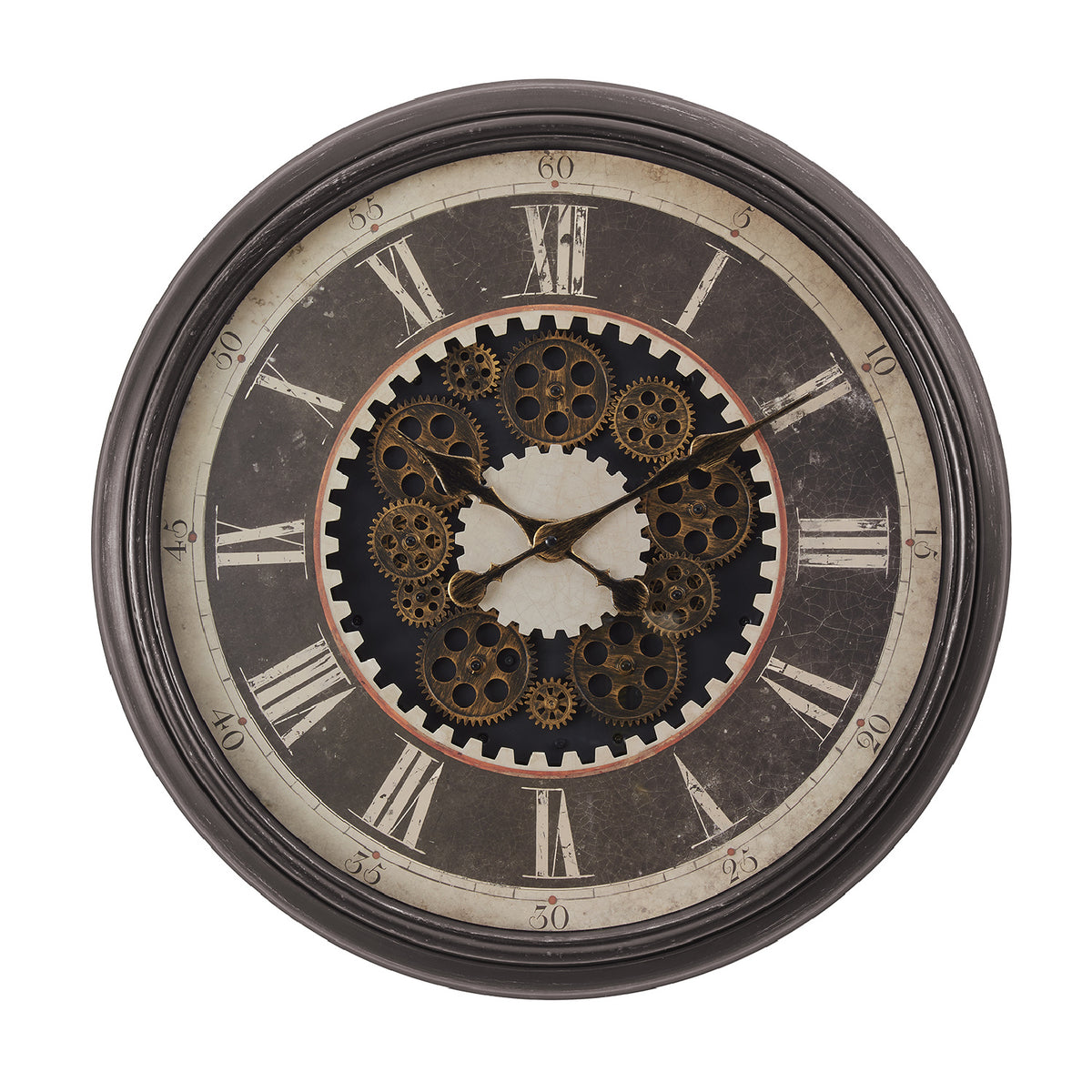 Modern European furniture - Brown Round Transitional Wall Clock - www.oroa.com