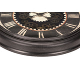 Modern European furniture - Brown Round Transitional Wall Clock - www.oroa.com