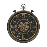 Brown Round Wall Clock | OROA