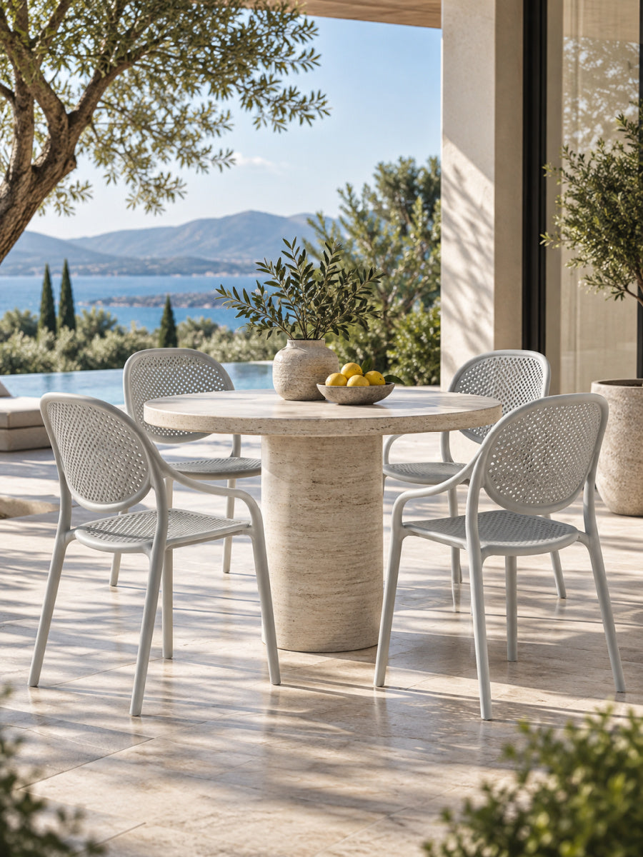 Modern Outdoor Dining Armchairs (4) | OROA