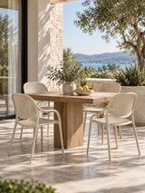 Contemporary Outdoor Dining Armchairs (4) | OROA