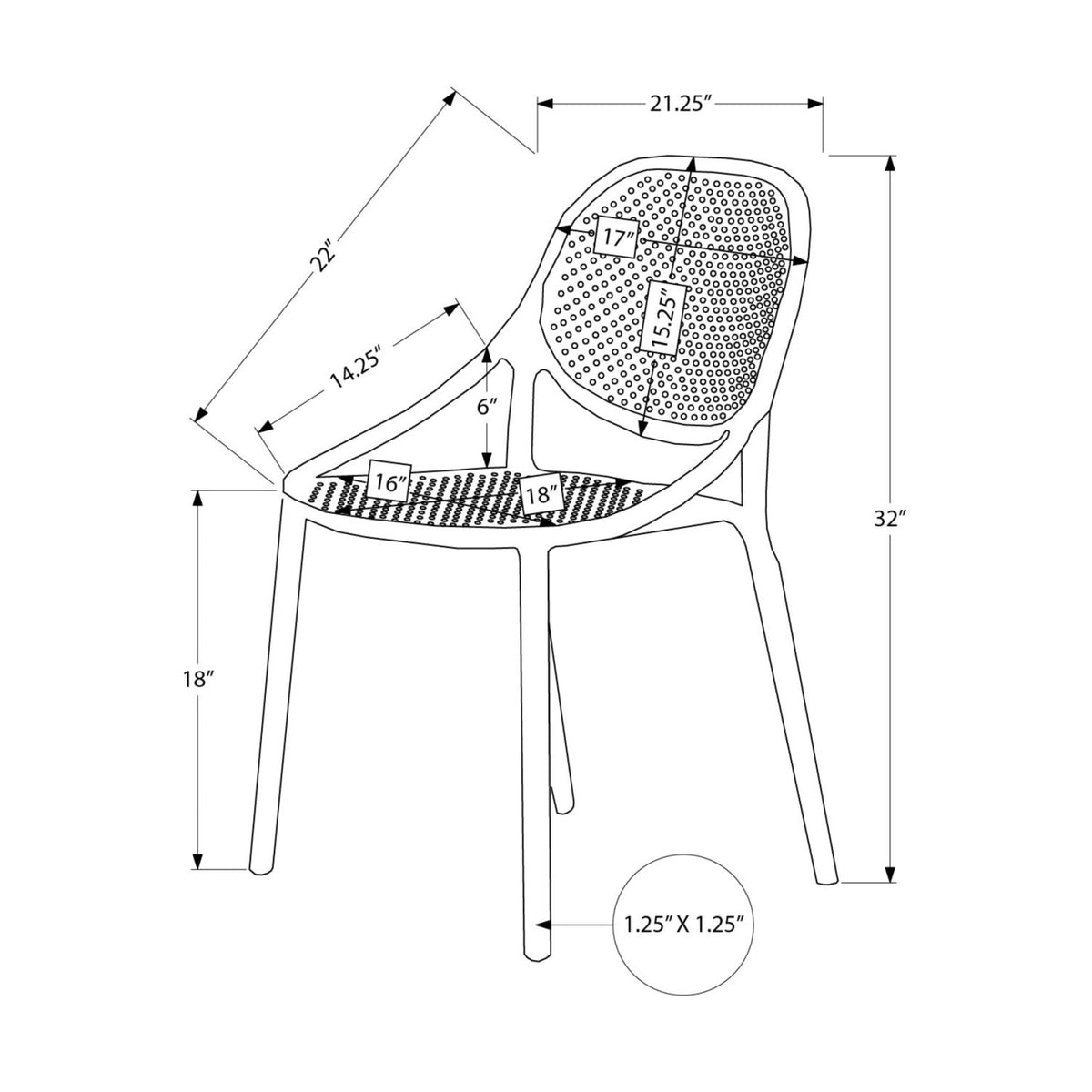 Contemporary Outdoor Dining Armchairs (4) | OROA
