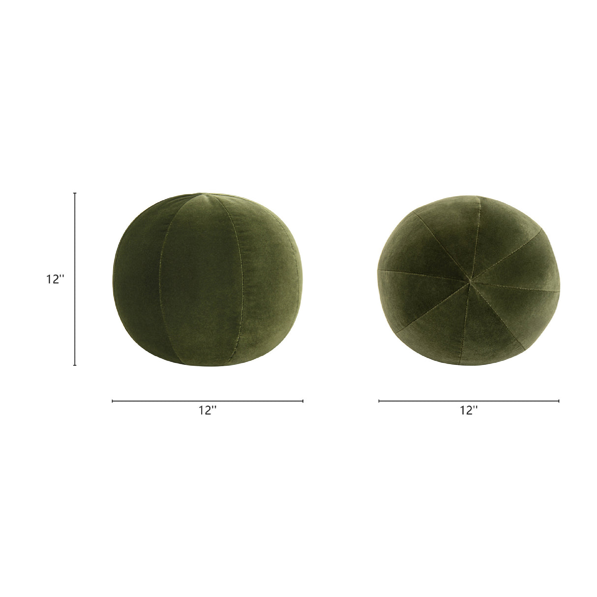 Luna Velvet Ball Throw Pillow | OROA