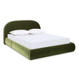 Modern Olive Green Upholstered Platform Bed | OROA - www.oroa.com