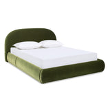 Modern Olive Green Upholstered Platform Bed | OROA - www.oroa.com