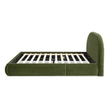 Modern Olive Green Upholstered Platform Bed | OROA - www.oroa.com