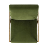 Modern European furniture -Upholstered Brass Framed Armchair - www.oroa.com