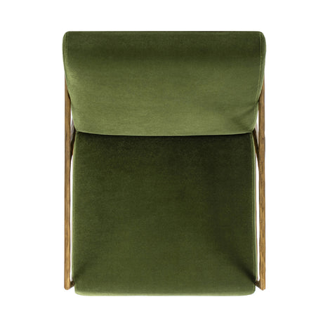 Modern European furniture -Upholstered Brass Framed Armchair - www.oroa.com