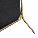 Modern European furniture -Upholstered Brass Framed Armchair - www.oroa.com