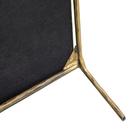 Modern European furniture -Upholstered Brass Framed Armchair - www.oroa.com