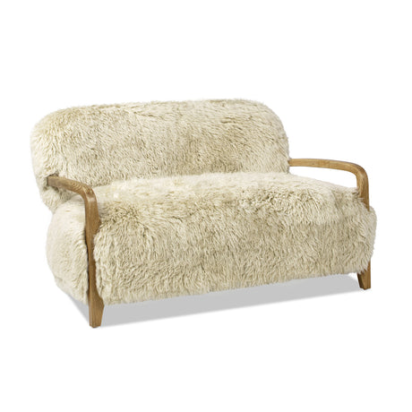 Modern European furniture - Taupe New Zealand Sheepskin Lounge Sofa - www.oroa.com