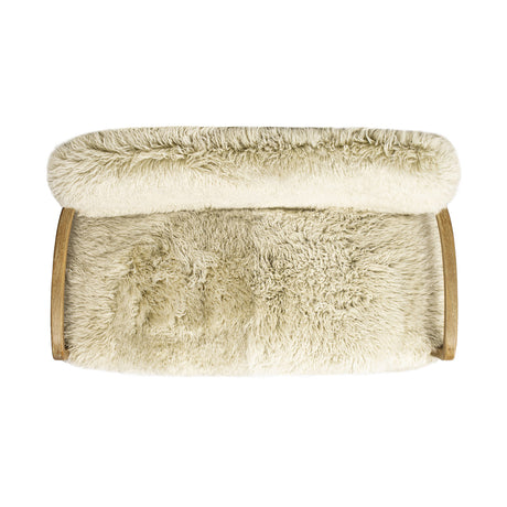 Modern European furniture - Taupe New Zealand Sheepskin Lounge Sofa - www.oroa.com