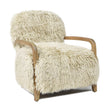 Modern European furniture - Upholstered New Zealand Sheepskin Oak Armchair - www.oroa.com