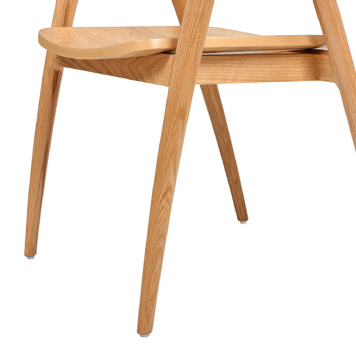Modern European furniture  - Scandinavian Sculpted Oak Dining Chair - www.oroa.com