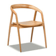 Modern European furniture  - Scandinavian Sculpted Oak Dining Chair - www.oroa.com