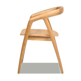 Modern European furniture  - Scandinavian Sculpted Oak Dining Chair - www.oroa.com